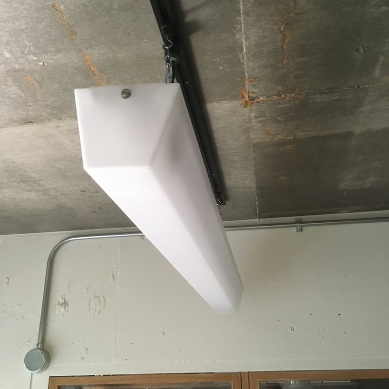 NC-2L】2灯LEDライト ダクトレール用 乳白アクリルカバー 付き NC-2L】2灯LEDライト ダクトレール用 乳白アクリルカバー 付き