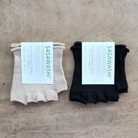 ささ和紙 5本指ハーフソックス