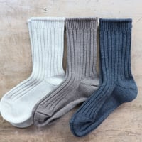 ウールコットン リブソックス（コンテックス）