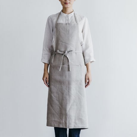 リネン フルエプロン・ナチュラル（fog linen work）