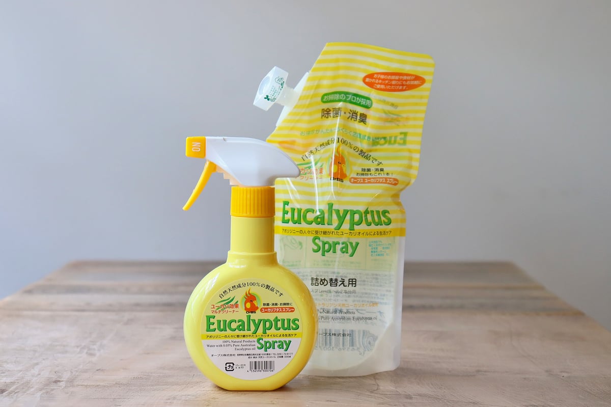 オーブス ユーカリプタススプレー 詰替え用 600ml×9袋セット 消臭除菌