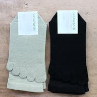 ささ和紙 レディス5本指 テーパーソックス（23-25cm）