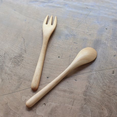 デザートスプーン・フォーク 15cm（甲斐のぶお工房）
