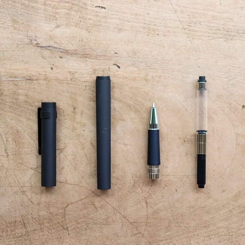 新品！カキモリ／アルミニウム　ローラーボールペン2本＋ペン先 新品！カキモリ／アルミニウム ローラーボールペン2本＋ペン先