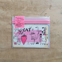 フリーザーバッグ・S / いちご猫（トラネコボンボン）