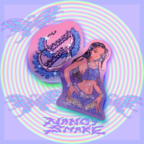 BLUE GIRL sticker