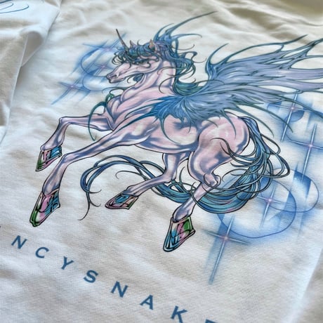 The Pegasus coming  White