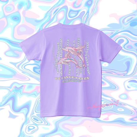 pink  Dolphin tee - light purple