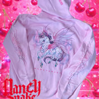 The Pegasus coming  Pink