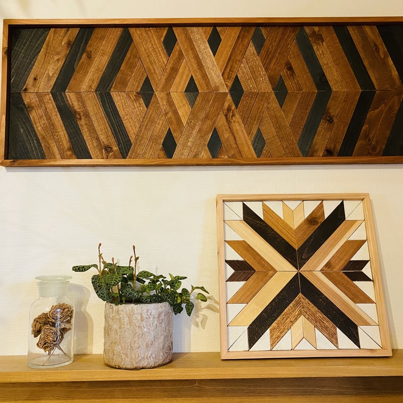 ウッド ウォールタペストリー 90×30 BR/BK | GENERAL GREEN S