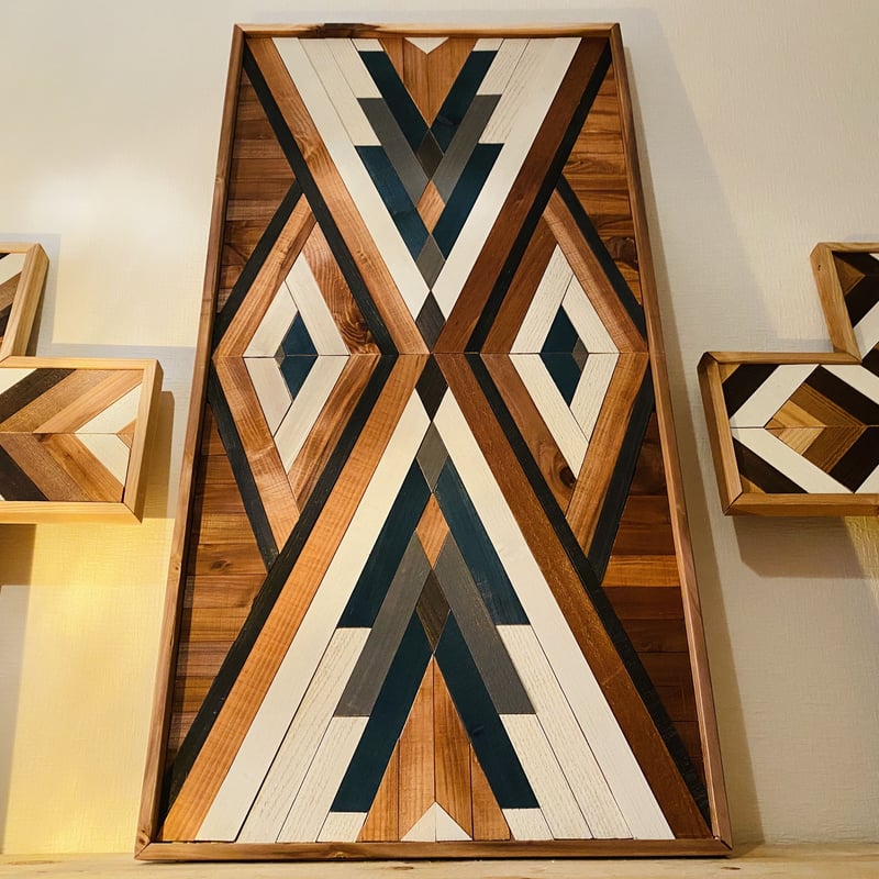 ACME FURNITURE WOOD TAPESTRYウッドタペストリー ウッド ウォール タペストリー 90×45 NATIVE A | GENERAL GREEN