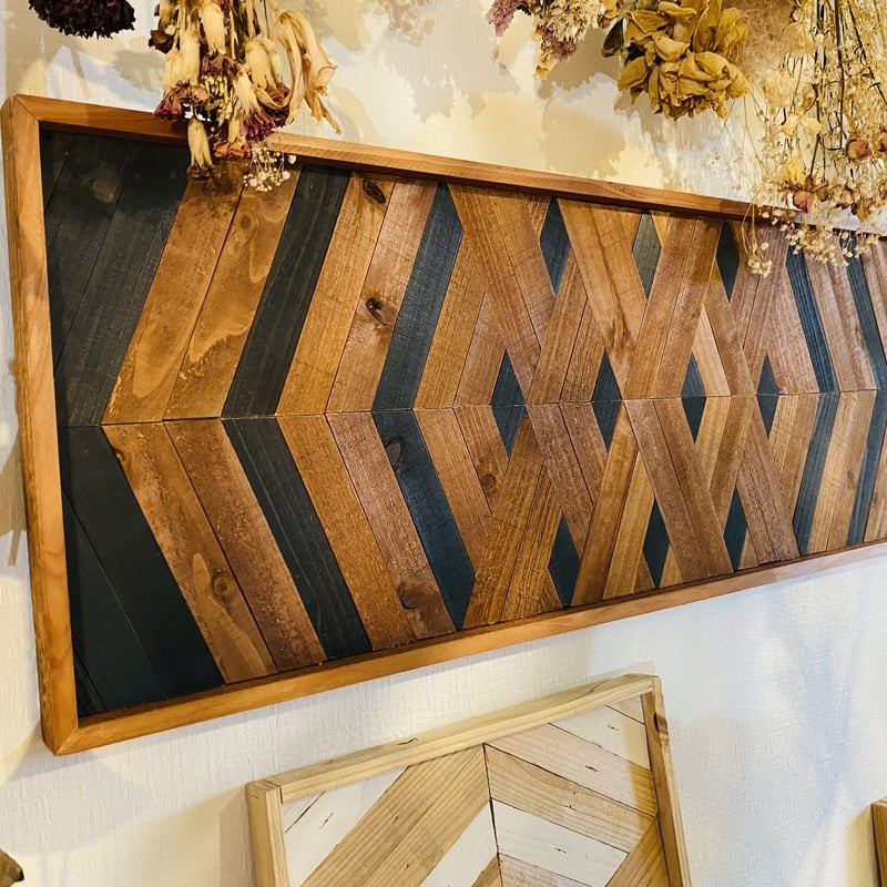 ウッド ウォールタペストリー 90×30 BR/BK | GENERAL GREEN S