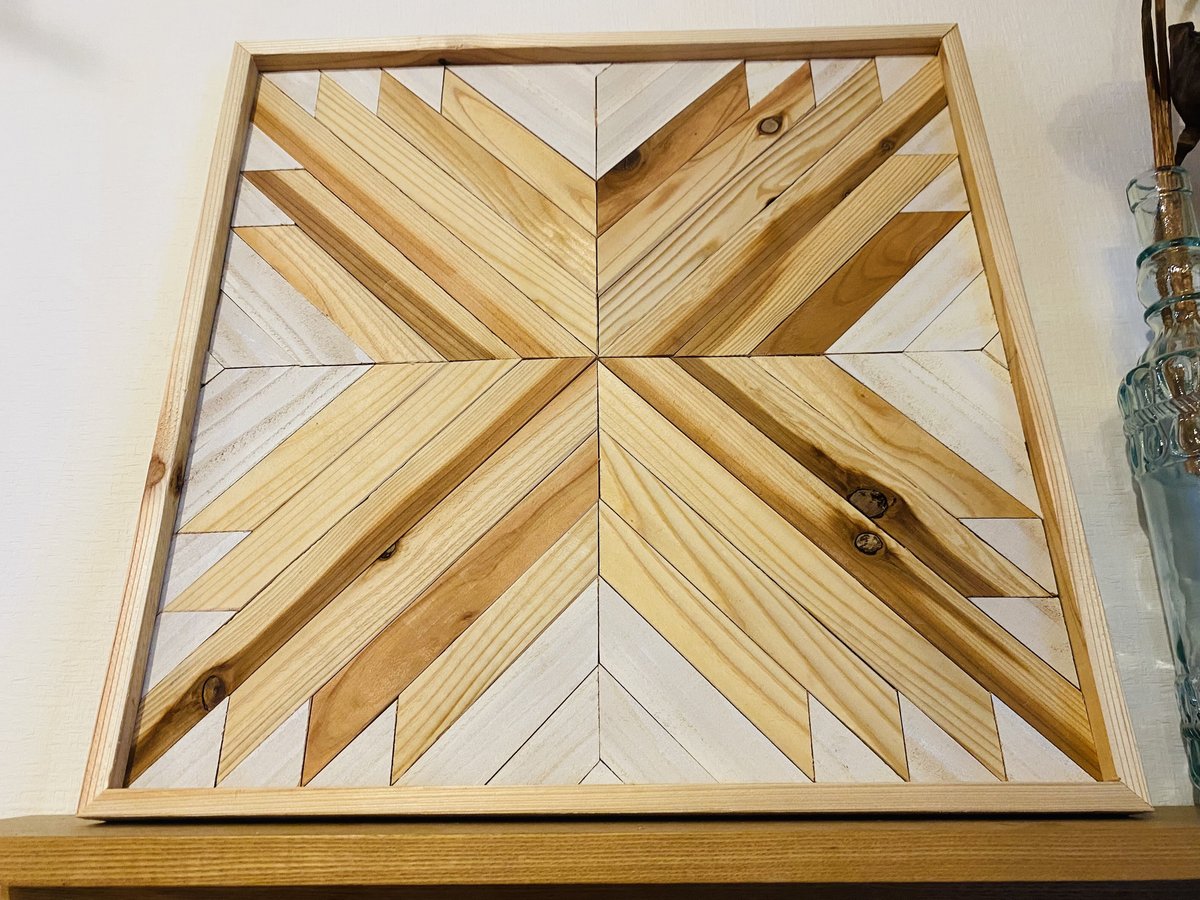 在庫処分値下げ◆壁飾りウッドパネル モザイクアート（90㎝×30㎝）タペストリー fit=scale-down,w=1200