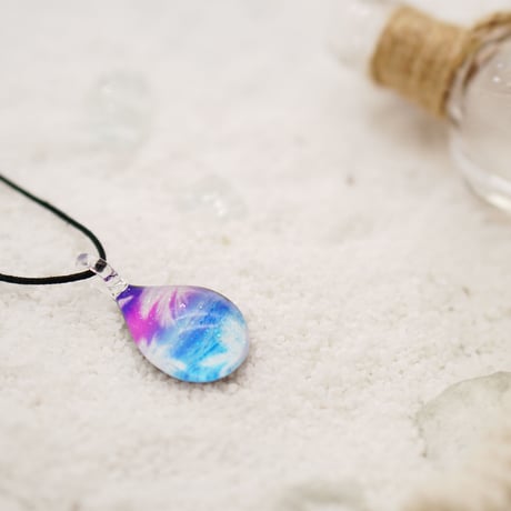 【夏限定】Sunset Palm ＜海の謌 umi no uta  GLASS JEWELRY＞ [UPMW-011]