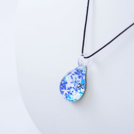 ドロップMサイズ　Blue Snow Pattern [NDM-B-040]
