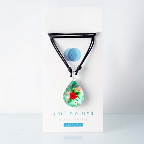 【夏限定】Summer Flower ＜海の謌 umi no uta  GLASS JEWELRY＞[UPMW-012]