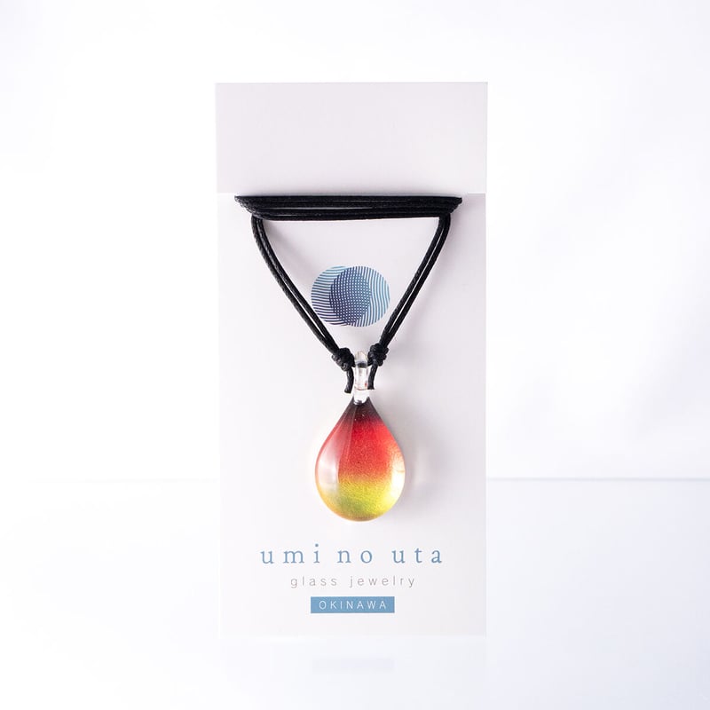 夏限定】Sunset Oceanセット ネックレス＋ピアス ＜海の謌 umi