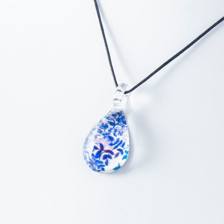 【夏限定】Blue Leaf ＜海の謌 umi no uta  GLASS JEWELRY＞ [UPMW-001]