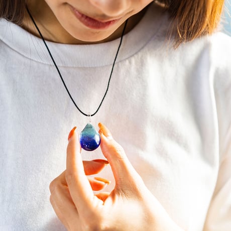 【夏限定】Blue Ocean＜海の謌 umi no uta  GLASS JEWELRY＞ [UPMW-013]
