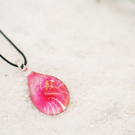 【夏限定】Hibiscus Petal ＜海の謌 umi no uta  GLASS JEWELRY＞ [UPMW-020]