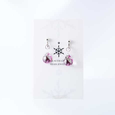 ＜Shibazakuraセット＞ ネックレス＋ピアス／イヤリングSサイズ