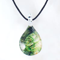 【夏限定】Palm Leaf＜海の謌 umi no uta  GLASS JEWELRY＞ [UPMW-003]