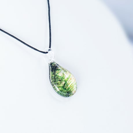 【夏限定】Palm Leaf＜海の謌 umi no uta  GLASS JEWELRY＞ [UPMW-003]