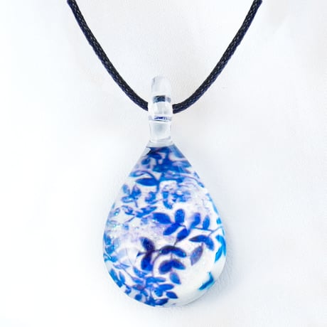 【夏限定】Blue Leaf ＜海の謌 umi no uta  GLASS JEWELRY＞ [UPMW-001]