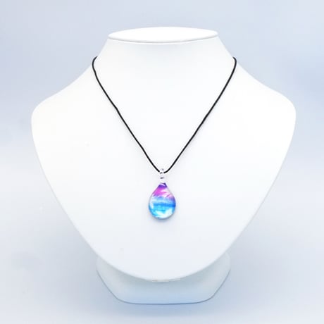 【夏限定】Sunset Palm ＜海の謌 umi no uta  GLASS JEWELRY＞ [UPMW-011]