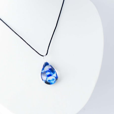 【夏限定】 Blue Jellyfish＜海の謌 umi no uta  GLASS JEWELRY＞ [UPMW-010]