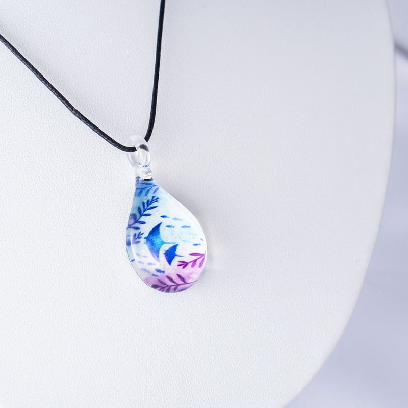 未使用♥️ぶたさん人魚とくらげ海の中アートプリントピンク ショルダーバッグ 夏限定】Chura Manta（ギフトバッグ付き） ＜海の謌 umi no uta
