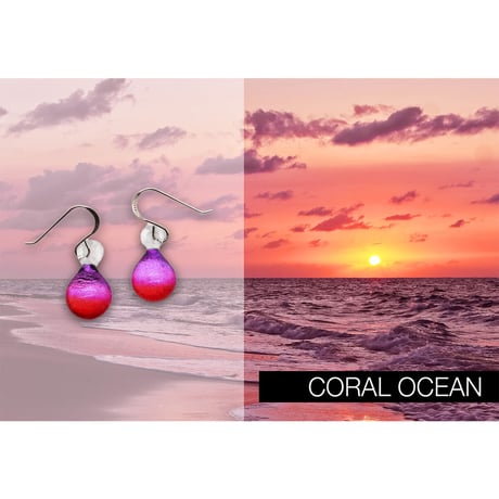 【夏限定】Coral Ocean ＜海の謌 umi no uta  GLASS JEWELRY＞ [UEWXS-003]