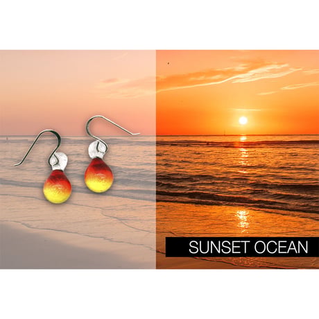 【夏限定】Sunset Ocean ＜海の謌 umi no uta  GLASS JEWELRY＞ [UEWXS-002]