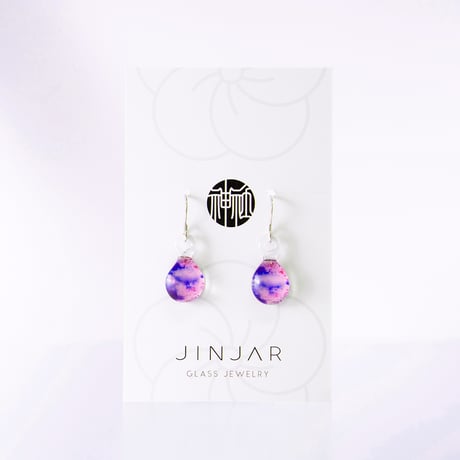 【春限定】SAKURA ピアス／イヤリングSサイズ ＜JINJAR GLASS JEWELRY＞