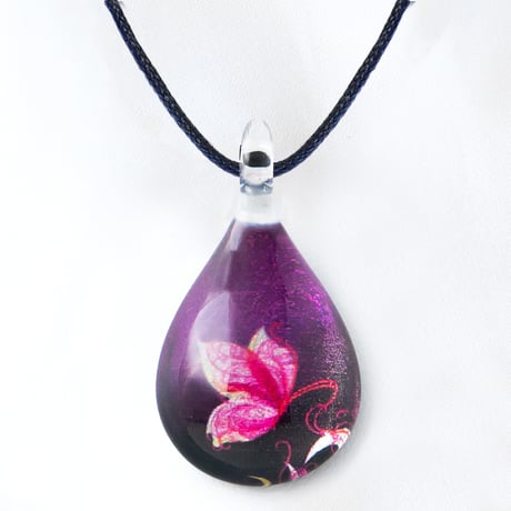 ＜Clematis & butterfly モデル2個セット＞ 　Night Clematis & Purple Butterfly［NDM-P2-114］［NDM-P2-021］