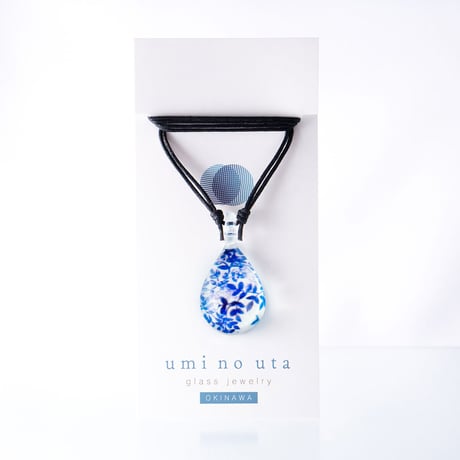 【夏限定】Blue Leaf ＜海の謌 umi no uta  GLASS JEWELRY＞ [UPMW-001]