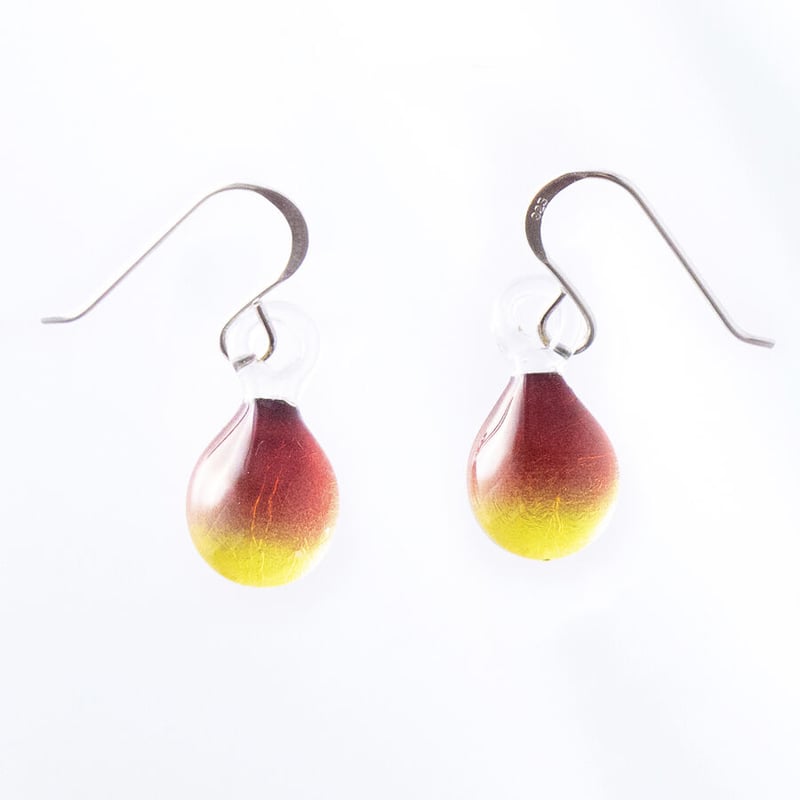 chiffon glass 光の輪　ピアス　Sサイズ chiffon glass 光の輪 ピアス Sサイズ chiffon glass|シフォン