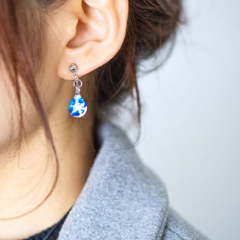 ラグジュアリービッグストーンネックレスイヤリングセット - アクセサリー
