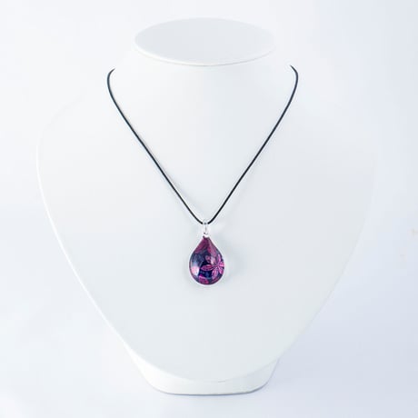 【夏限定】Purple Flower＜海の謌 umi no uta  GLASS JEWELRY＞ [UPMW-002]