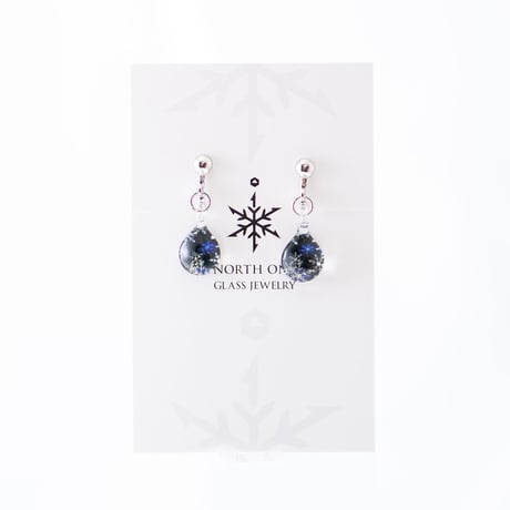 ピアス／イヤリングSサイズ　Falling Snow