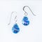 【夏限定】Blue Leaf ピアス＜海の謌 umi no uta  GLASS JEWELRY＞ [UEWXS-004]