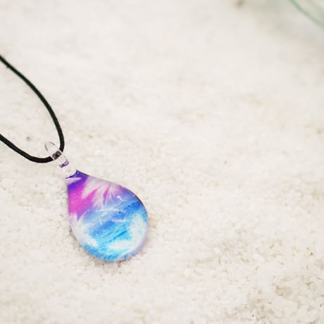 【夏限定】Sunset Palm ＜海の謌 umi no uta  GLASS JEWELRY＞ [UPMW-011]