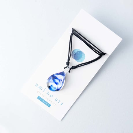 【夏限定】 Blue Jellyfish＜海の謌 umi no uta  GLASS JEWELRY＞ [UPMW-010]
