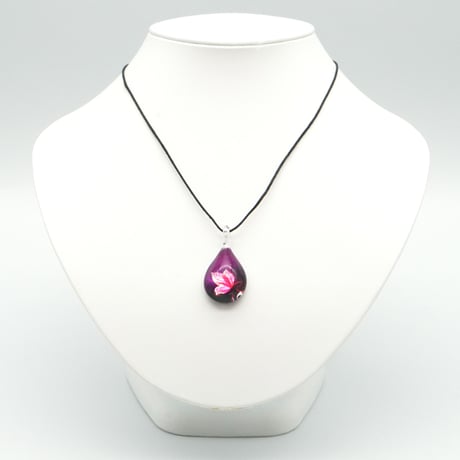 ＜Purple Butterfly セット＞ ネックレス＋ピアスSサイズ[NDM-P2-021][PDS-P2-021]