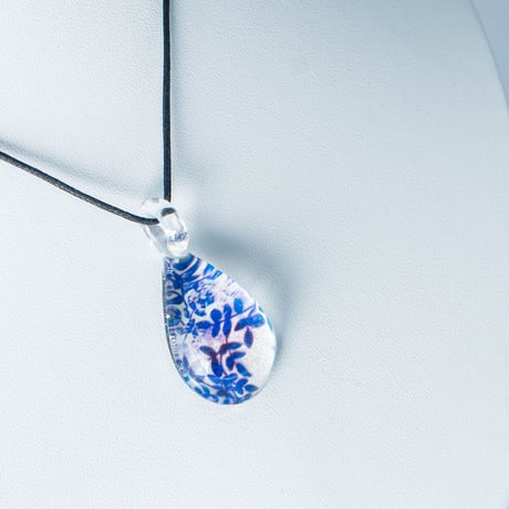 【夏限定】Blue Leaf ＜海の謌 umi no uta  GLASS JEWELRY＞ [UPMW-001]