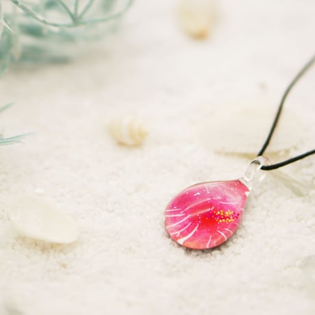 【夏限定】Hibiscus Petal ＜海の謌 umi no uta  GLASS JEWELRY＞ [UPMW-020]