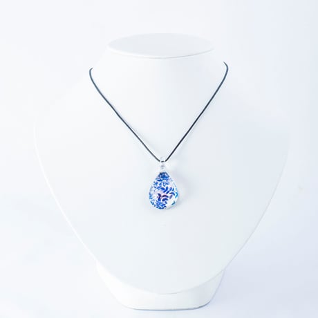 【夏限定】Blue Leaf ＜海の謌 umi no uta  GLASS JEWELRY＞ [UPMW-001]