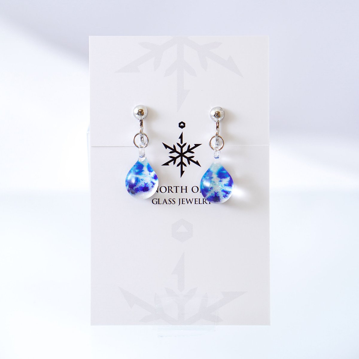 Crystal Snowセット> ネックレス+ピアス/イヤリングSサイズ Crystal Snowセット> ネックレス+ピアス/イヤリングSサイズ