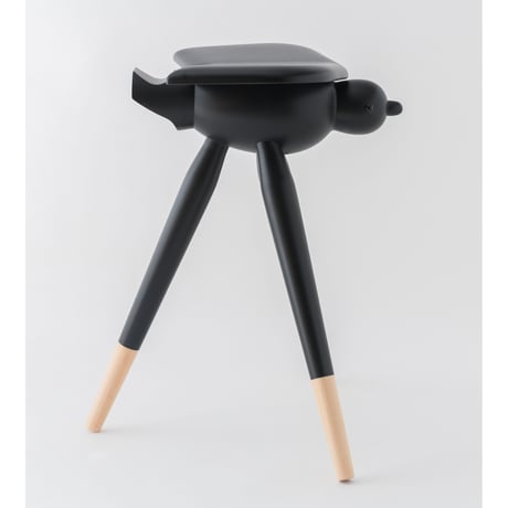 YATAGARASU STOOL    八咫烏スツール　ー顔あり・LOW・クリアー