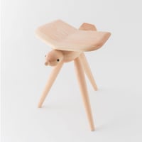 YATAGARASU STOOL    八咫烏スツール　ー顔あり・LOW・クリアー
